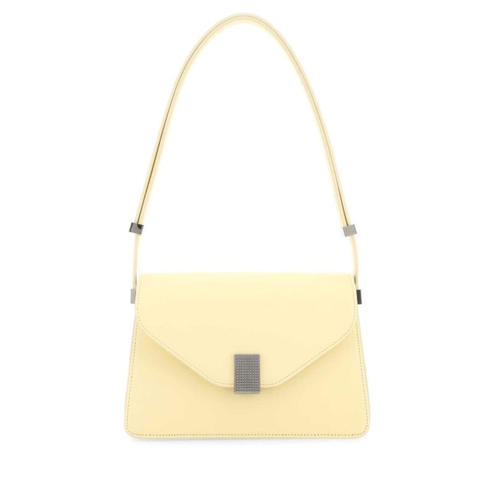 Lanvin Women Pastel Yellow Leather Concerto Shoulder Bag